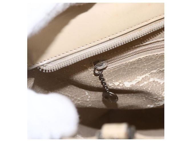 GUCCI Tote Bag Email 2in1 Beige Silber Auth bs31887 - Ansicht 20