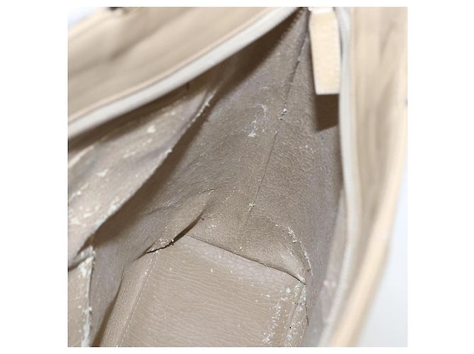 GUCCI Tote Bag Email 2in1 Beige Silber Auth bs31887 - Ansicht 21