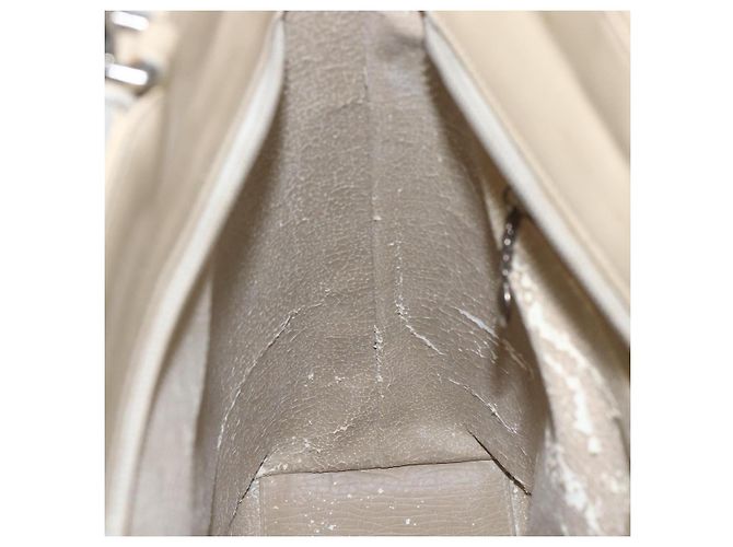 GUCCI Tote Bag Email 2in1 Beige Silber Auth bs31887 - Ansicht 22