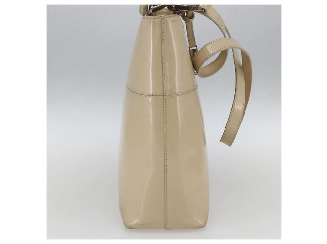 GUCCI Tote Bag Email 2in1 Beige Silber Auth bs31887 - Ansicht 3