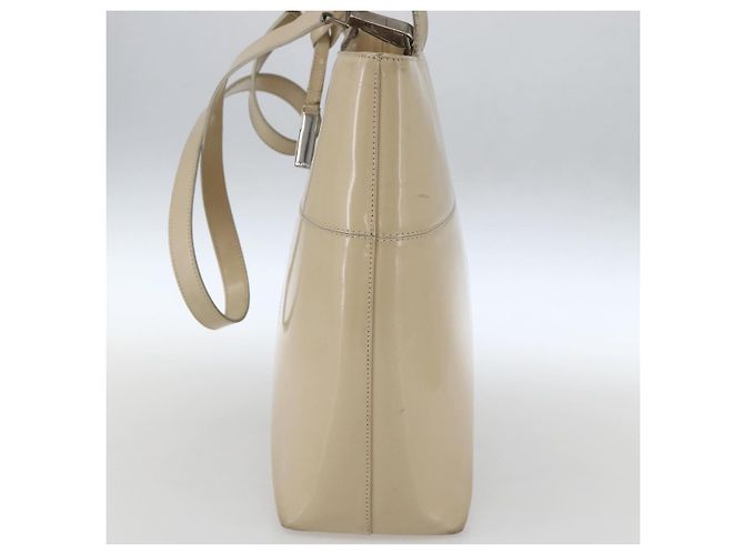 GUCCI Tote Bag Email 2in1 Beige Silber Auth bs31887 - Ansicht 4