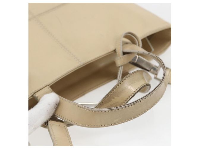 GUCCI Tote Bag Email 2in1 Beige Silber Auth bs31887 - Ansicht 7