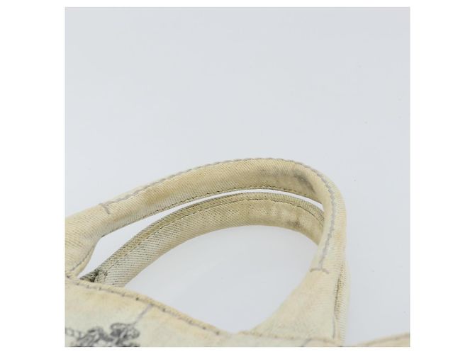PRADA Borsa Canapa PM in tela beige oro Auth gh1549 D'oro - vista 8