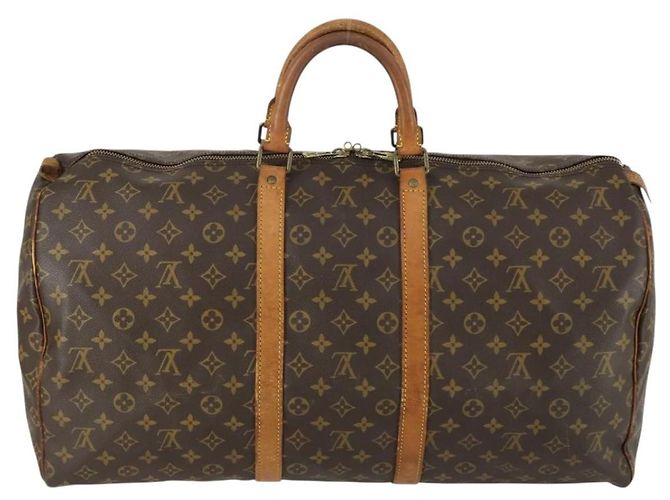LOUIS VUITTON Borsa Boston Monogram Keepall 55 M41424 LV Auth BA9184 Monogramma - vista 2
