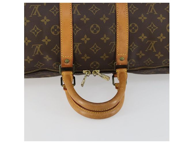 LOUIS VUITTON Borsa Boston Monogram Keepall 45 M41428 LV Auth 156591 Monogramma - vista 7