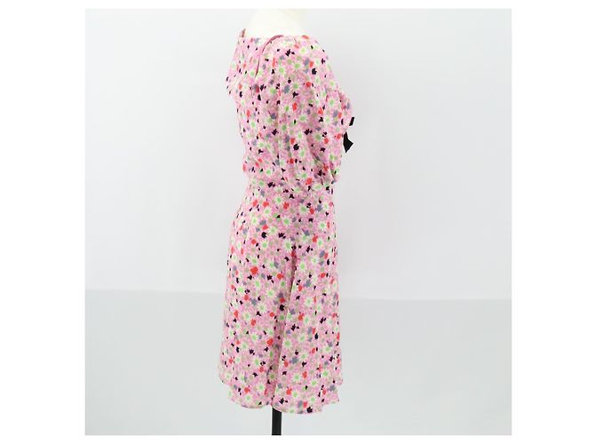 Miu Miu Mono de Seda Rosa Auth 154093 - vista 4
