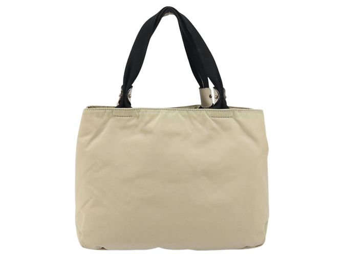 Borsa a mano Vala in nylon beige e argento di Salvatore Ferragamo Auth 159394 - vista 2
