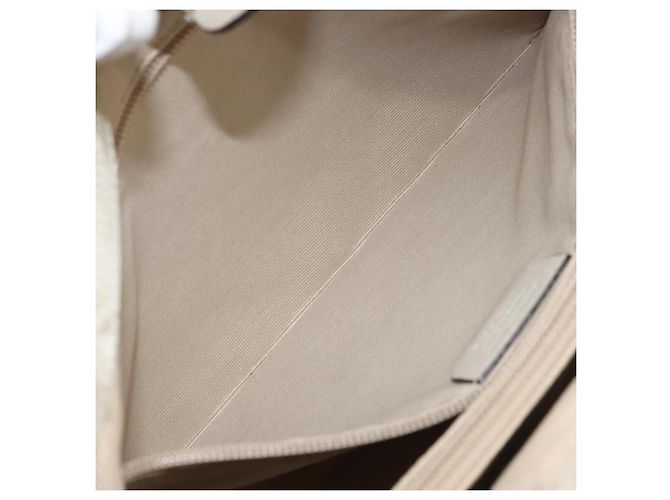 Borsa a mano Vala in nylon beige e argento di Salvatore Ferragamo Auth 159394 - vista 21