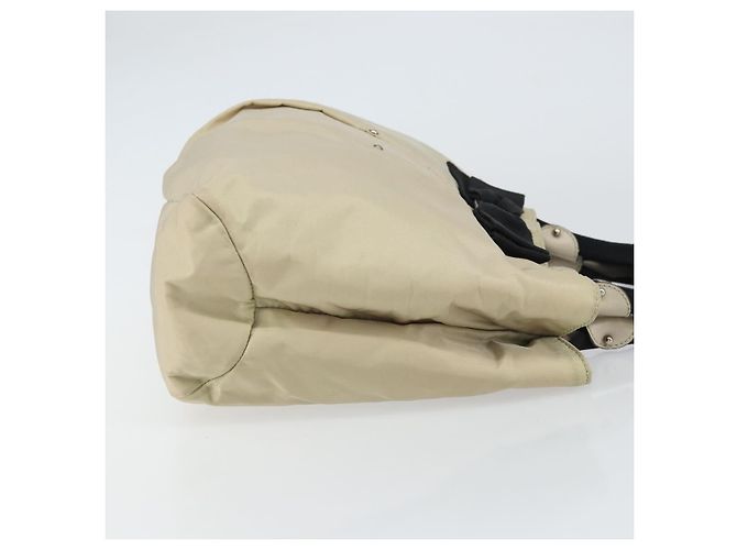 Borsa a mano Vala in nylon beige e argento di Salvatore Ferragamo Auth 159394 - vista 3