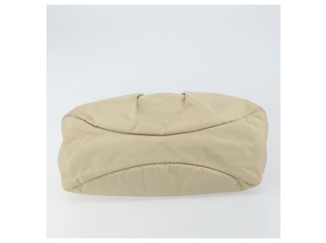 Borsa a mano Vala in nylon beige e argento di Salvatore Ferragamo Auth 159394 - vista 5