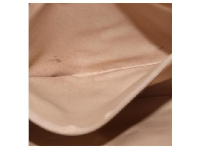 Borsa a spalla matelassé con catena CHANEL in pelle di agnello beige oro CC Auth gh1553 D'oro - vista 21