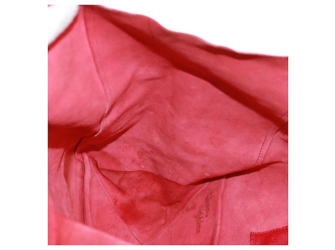 Céline Borsa tote Horizontalkava in pelle rossa e oro Auth bs32104 Rosso D'oro - vista 21