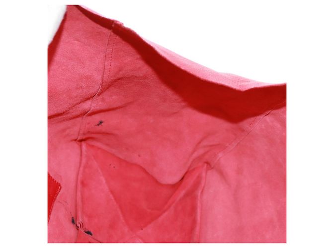 Céline Borsa tote Horizontalkava in pelle rossa e oro Auth bs32104 Rosso D'oro - vista 23
