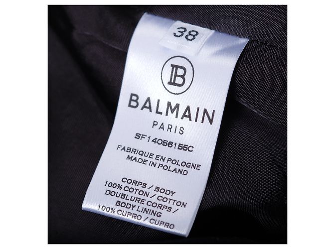 Set Balmain in Velluto Nero con Blazer e Gonna - vista 15
