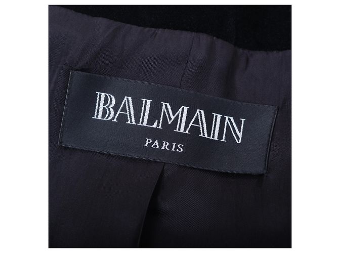 Set Balmain in Velluto Nero con Blazer e Gonna - vista 8