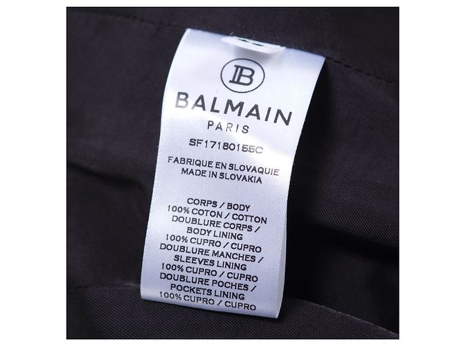 Set Balmain in Velluto Nero con Blazer e Gonna - vista 9