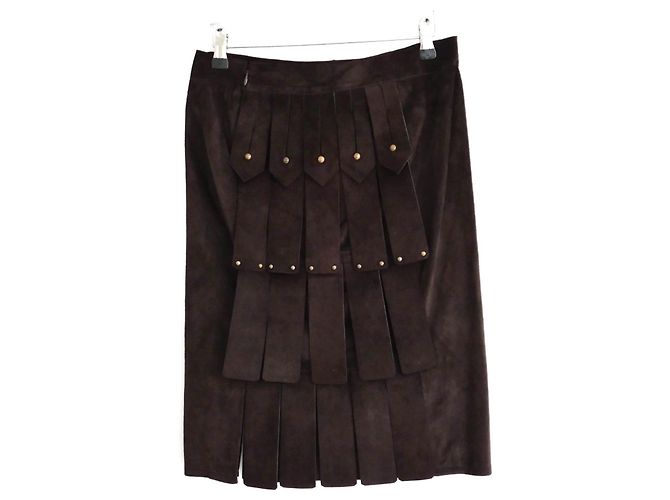 Wildleder Gladiatorrock Yves Saint Laurent x Tom Ford - Ansicht 2