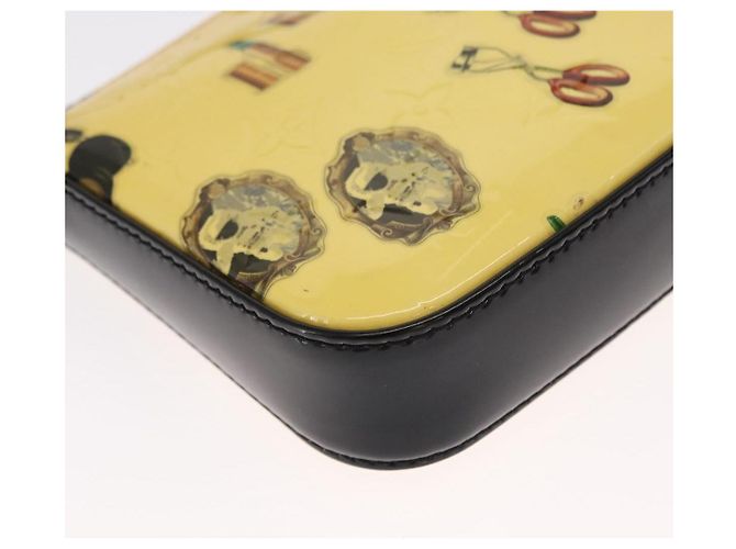 Louis Vuitton – Pochette Accessoires NM in Vernice Gialla Giallo - vista 11