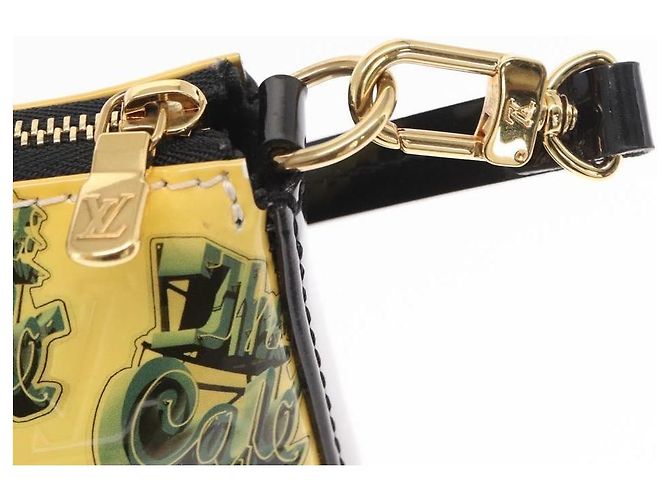 Louis Vuitton – Pochette Accessoires NM in Vernice Gialla Giallo - vista 13