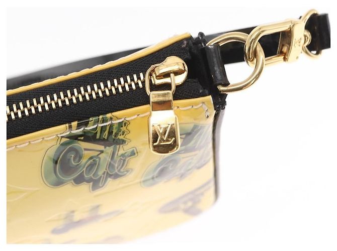 Louis Vuitton – Pochette Accessoires NM in Vernice Gialla Giallo - vista 16