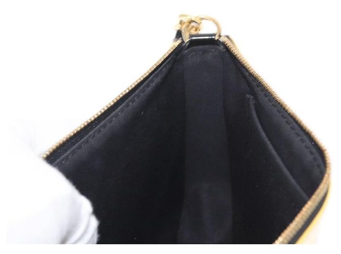 Louis Vuitton – Pochette Accessoires NM in Vernice Gialla Giallo - vista 20