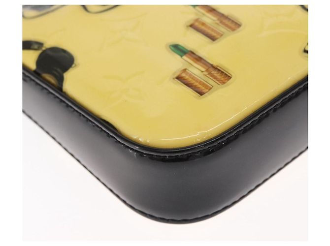 Louis Vuitton – Pochette Accessoires NM in Vernice Gialla Giallo - vista 9