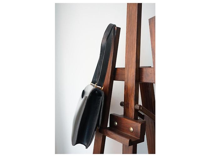 Sac Hermès Constance en cuir box noir - vue 6