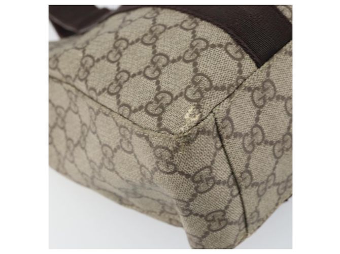 Gucci Bolsa Tote GG Supreme PVC Bege Prata 141976 Auth ka1243 - vista 15