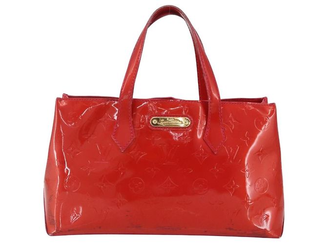 LOUIS VUITTON Borsa a Mano Monogram Vernis Wilshire PM Rose Pop M93643 Auth ka1388 Rosa - vista 13