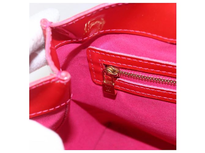 LOUIS VUITTON Borsa a Mano Monogram Vernis Wilshire PM Rose Pop M93643 Auth ka1388 Rosa - vista 18