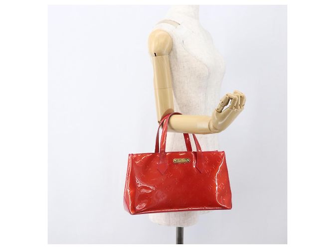 LOUIS VUITTON Borsa a Mano Monogram Vernis Wilshire PM Rose Pop M93643 Auth ka1388 Rosa - vista 22