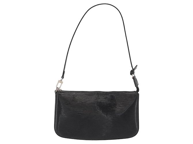 LOUIS VUITTON Pochette Accessori Epi Elettrico Nera M4080N Auth SW1783 Nero - vista 13