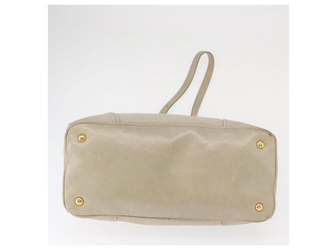 Prada Tote Vitello Daino Vitello Daino Medio Beige - vista 5