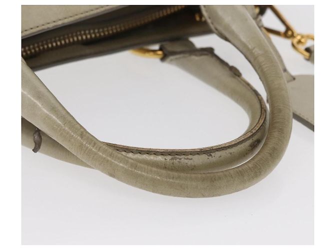 Prada Tote Vitello Daino Vitello Daino Medio Beige - vista 7