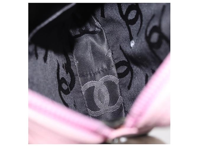 Chanel Cambon Umhängetasche aus gestepptem Leder klein Pink - Ansicht 5