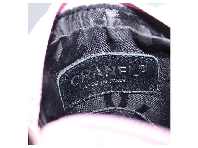Chanel Cambon Umhängetasche aus gestepptem Leder klein Pink - Ansicht 6