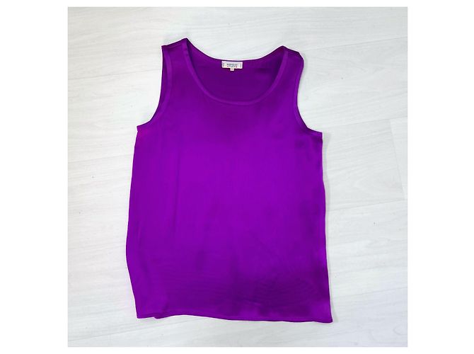 Yves Saint Laurent YSL tailleur viola vintage 1991 Viola scuro - vista 8