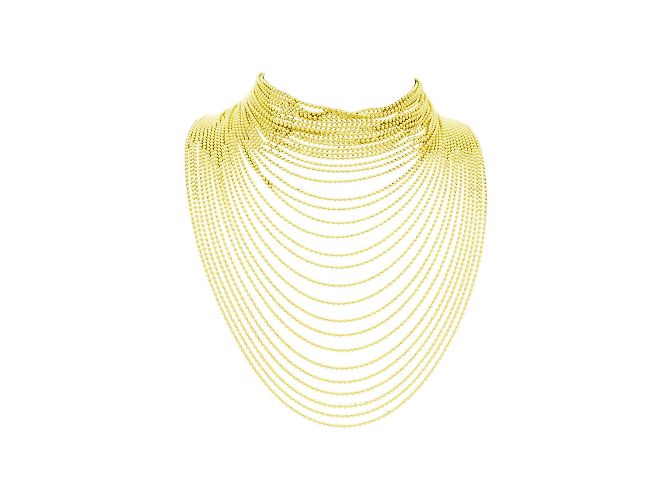 Collana Cartier, 'Draperie', oro giallo. - vista 4