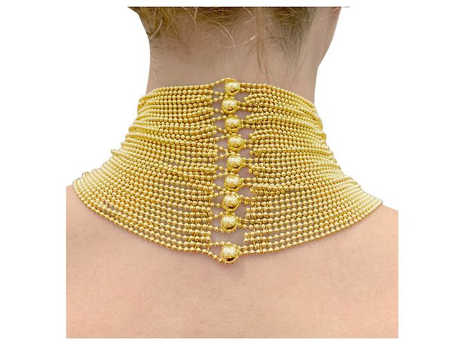 Collana Cartier, 'Draperie', oro giallo. - vista 6