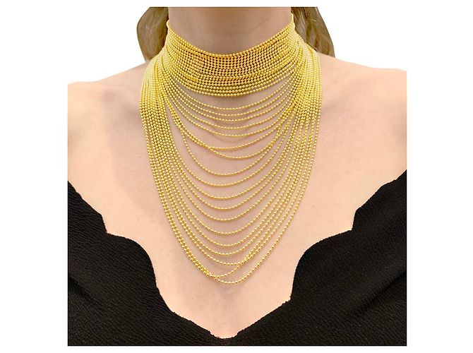 Collana Cartier, 'Draperie', oro giallo. - vista 7