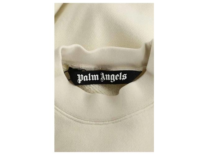 Palm Angels Sudadera de algodón amarilla Amarillo - vista 5