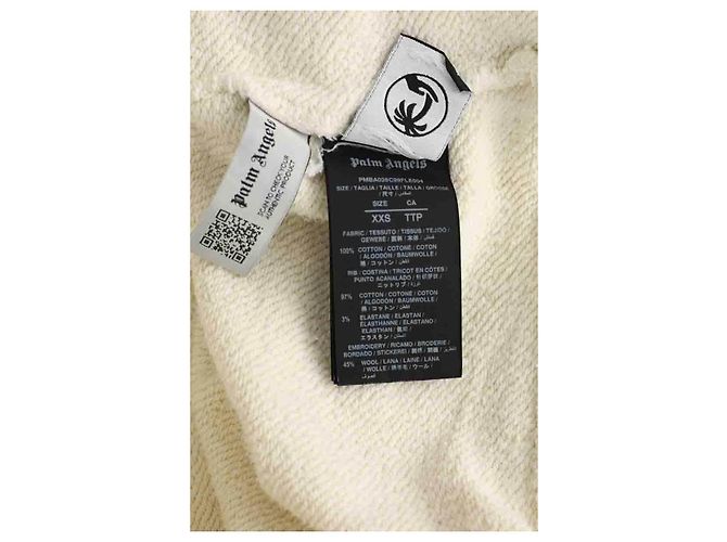 Palm Angels Sudadera de algodón amarilla Amarillo - vista 6