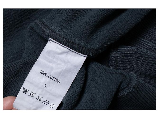 Autre Marque Suéter desgastado con estampado en las mangas Gris - vista 7