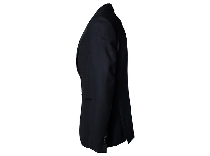 Autre Marque Schwarze strukturierte Blazerjacke von Neil Barrett - Ansicht 2