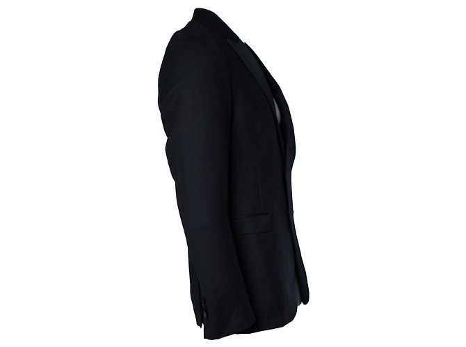 Autre Marque Schwarze strukturierte Blazerjacke von Neil Barrett - Ansicht 4