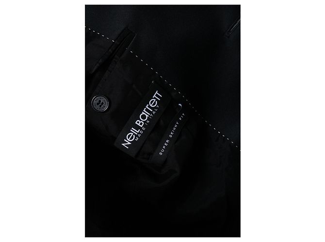 Autre Marque Schwarze strukturierte Blazerjacke von Neil Barrett - Ansicht 6