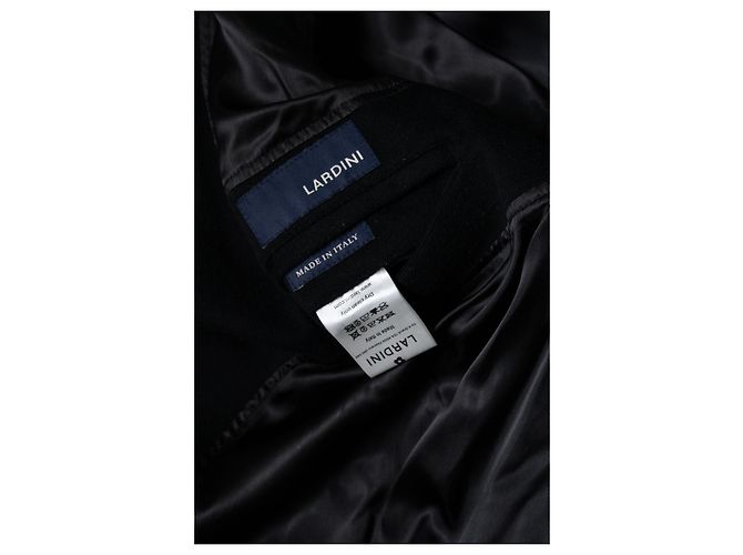 Autre Marque Lardini, abrigo de lana negro - vista 7