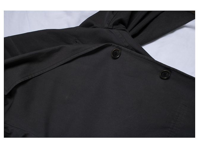 Issey Miyake, Baumwollblazer in Anthrazit Schwarz Grau - Ansicht 7