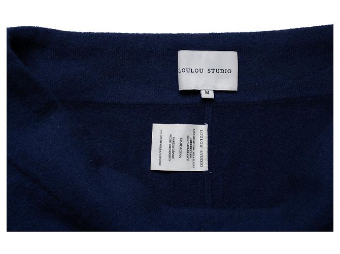 Autre Marque Loulou studio, joggers de cachemira azul - vista 6