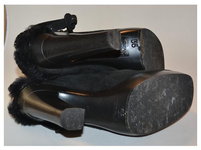 Botines Sonia Rykiel de ante negro talla 36 IT - vista 4